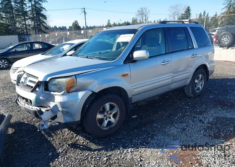 2006 Honda Pilot Ex from USA, damaged, VIN 2HKYF18496H524497